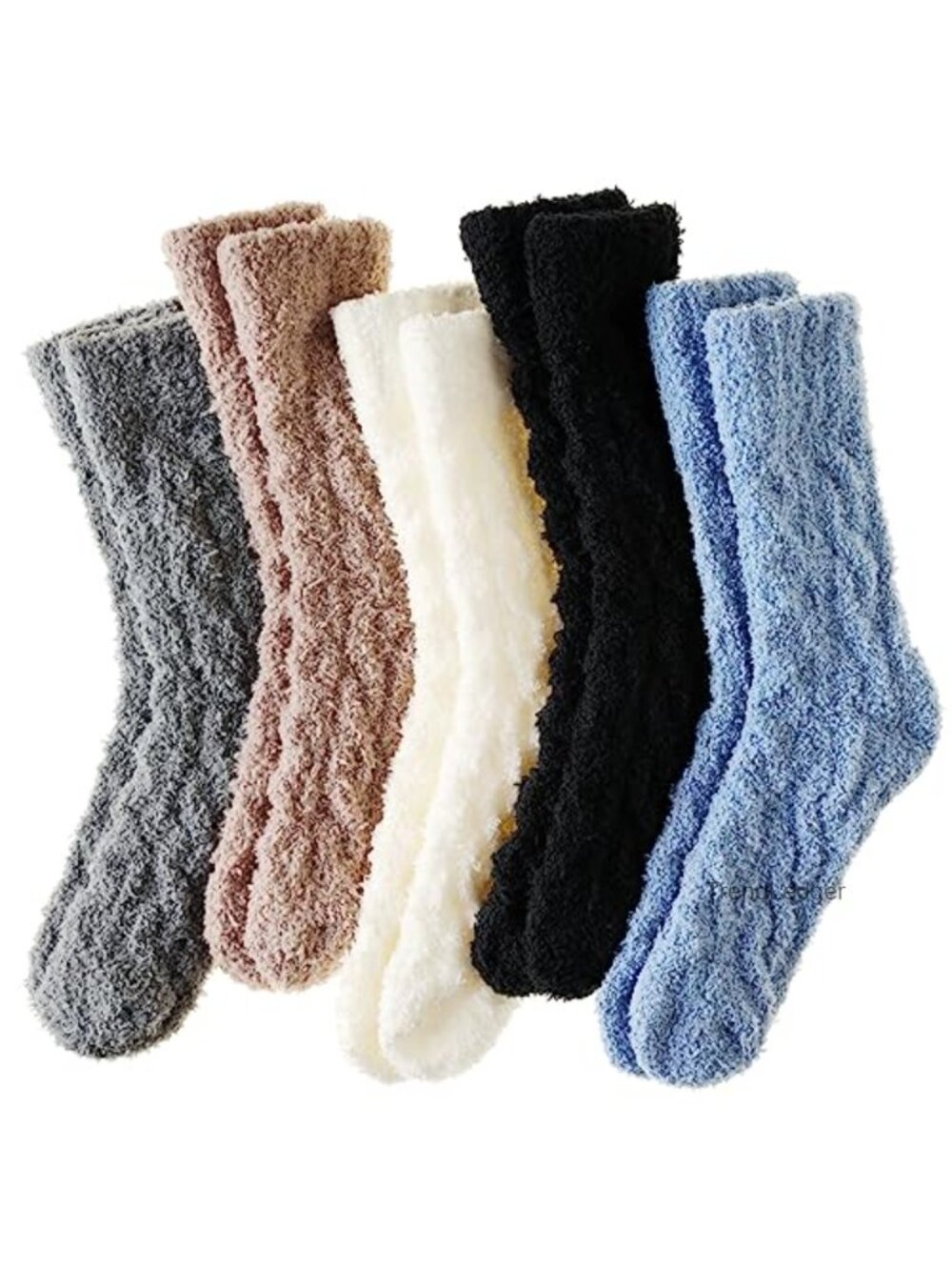 Fuzzy Slipper Socks Cozy Warm Fluffy Winter Socks for Women